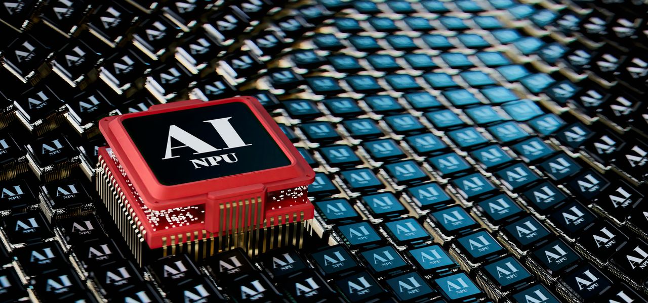 A micro processor sitting on top of a table