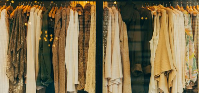 assorted-color hanging clothes lot