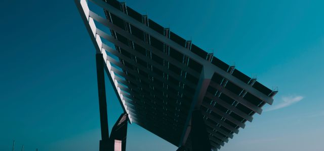 black and silver solar panel