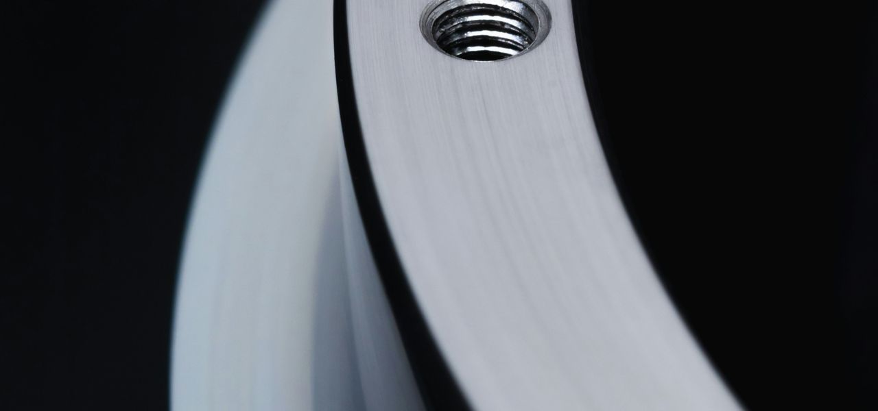 black and white round frame