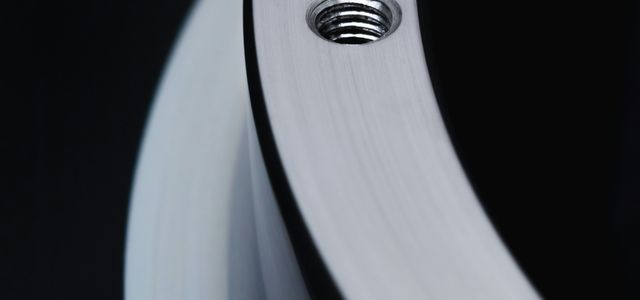 black and white round frame