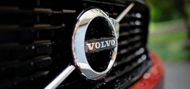 chrome Volvo emblem