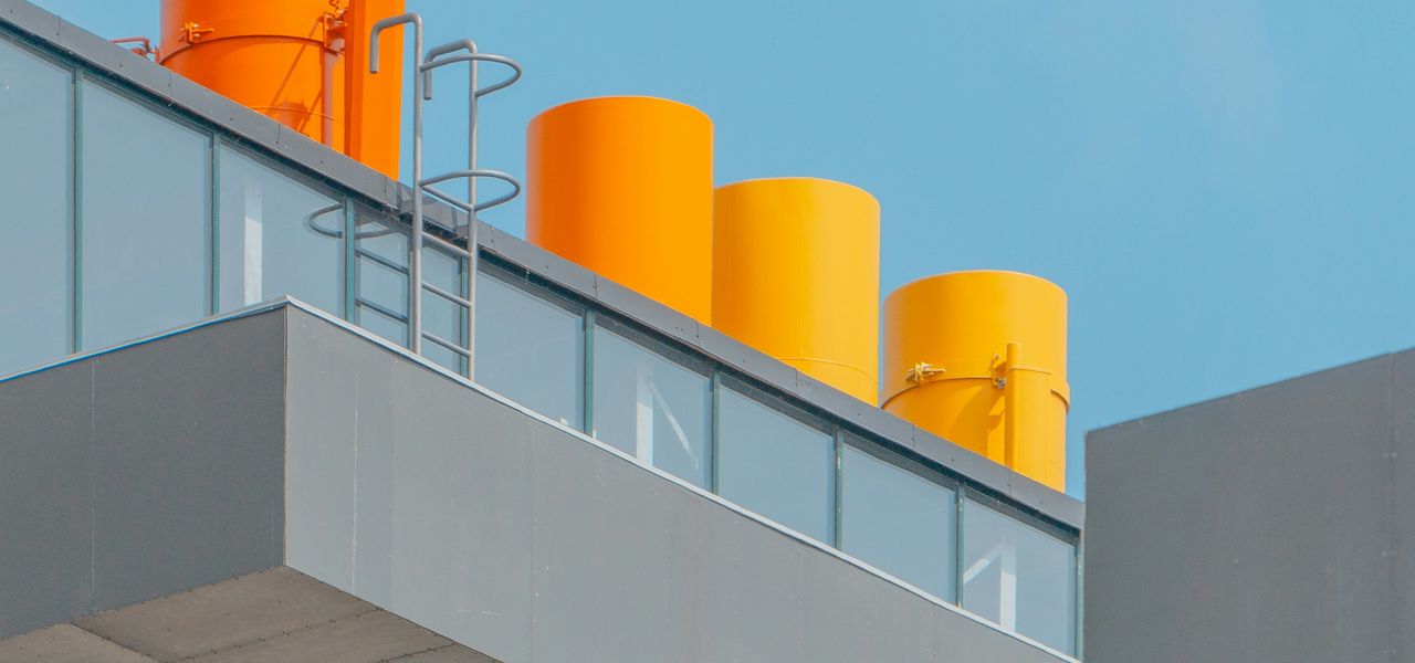 glass walled building