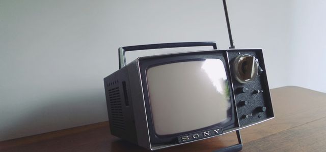 gray and black Sony portable mini television
