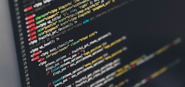 monitor showing Java programming