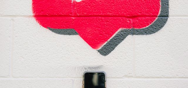 red and white love wall decor