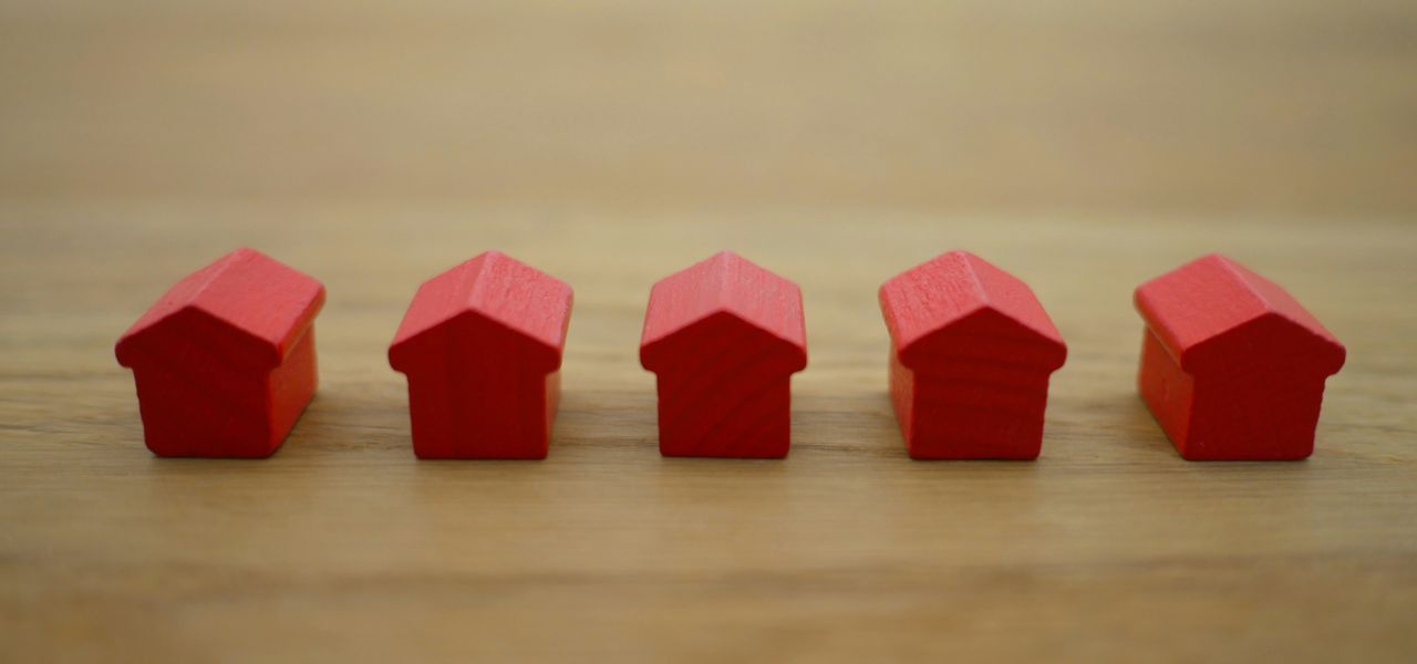 red blocks on brown wooden table