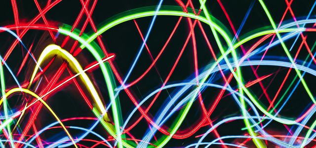 red yellow and blue light