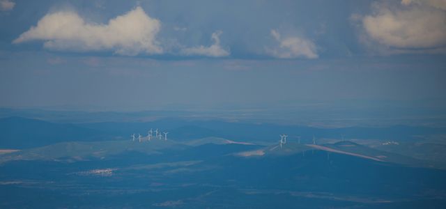 white clouds over the sea