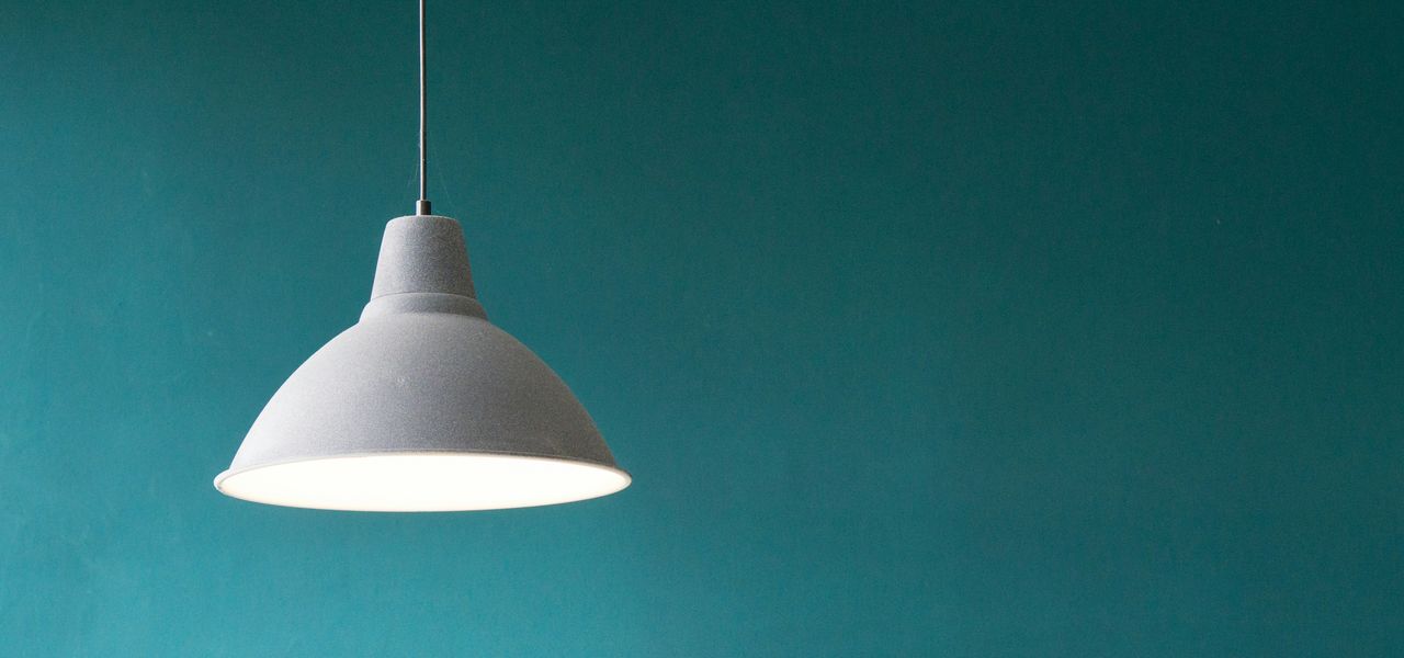 white pendant lamp