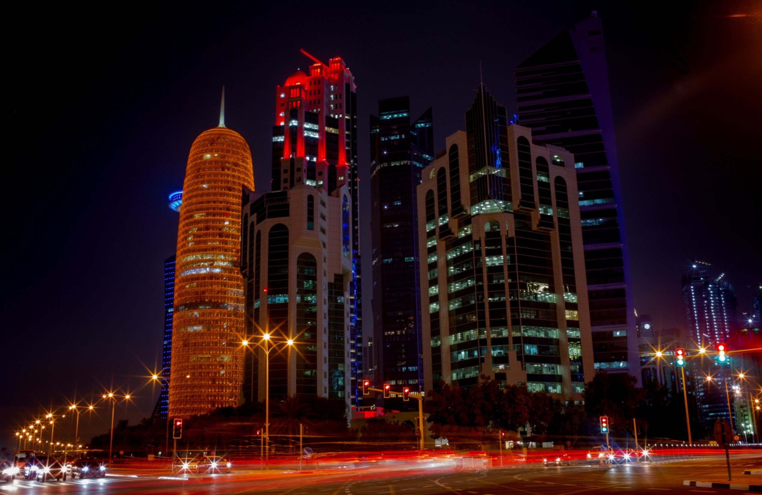 Doha skyline.