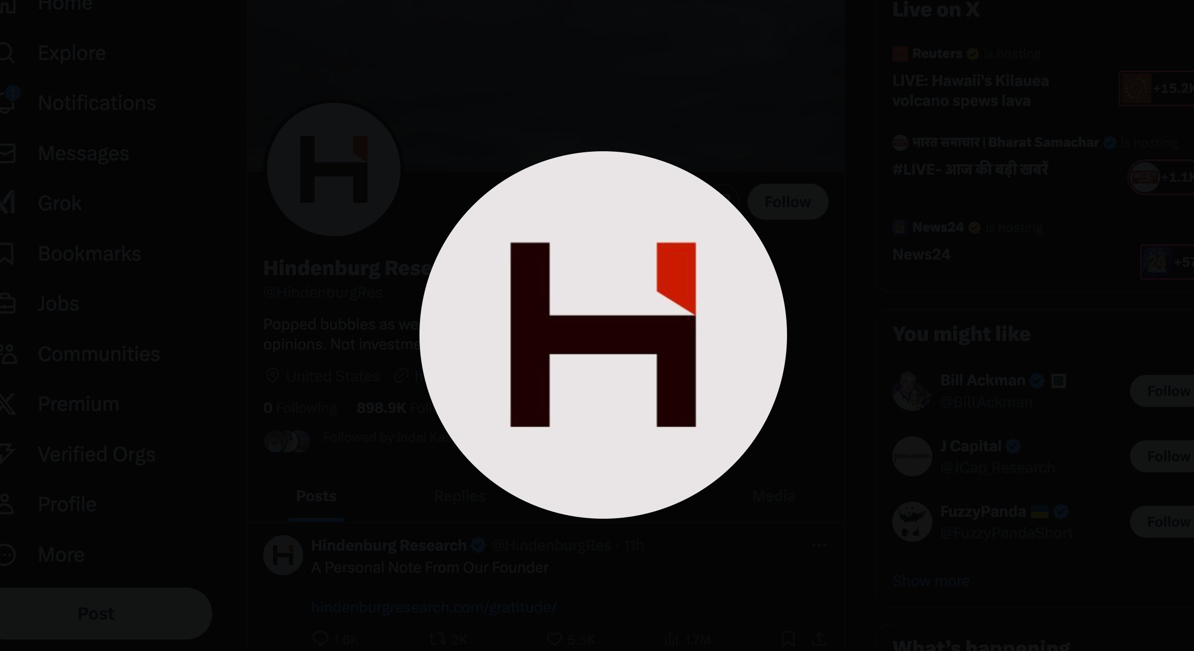 Hindenburg shutting down, Hindenburg reseacrh shutting down