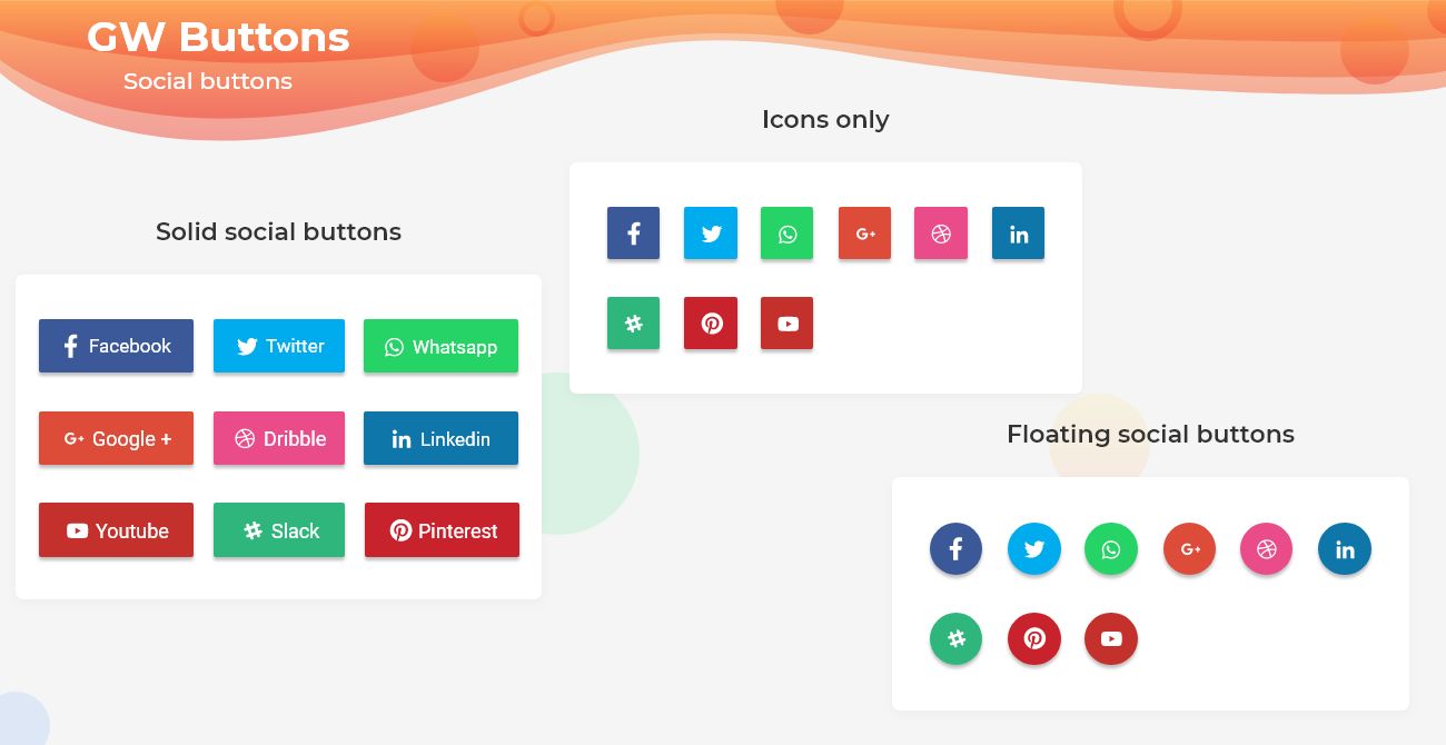 social buttons