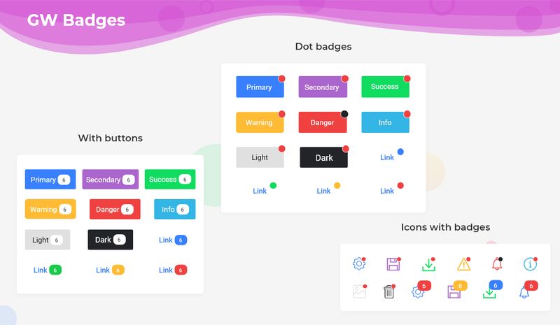 GF Flutter Badges Widget