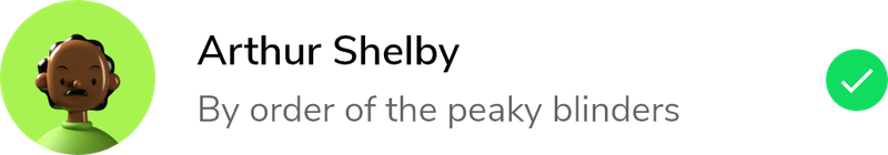 GF Flutter CheckboxListTile with Avatar