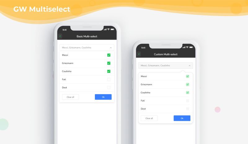 GF Flutter Multi Select Checkbox 