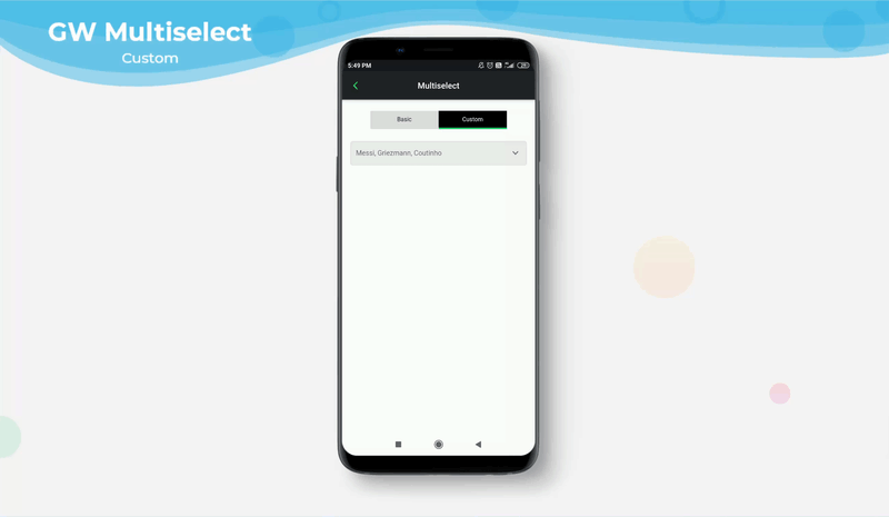 Custom Flutter Multi Select option