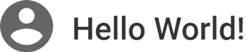 GF Flutter Typography with Icon
