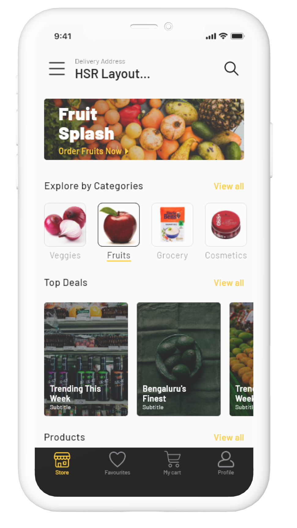 grocery-app-layout