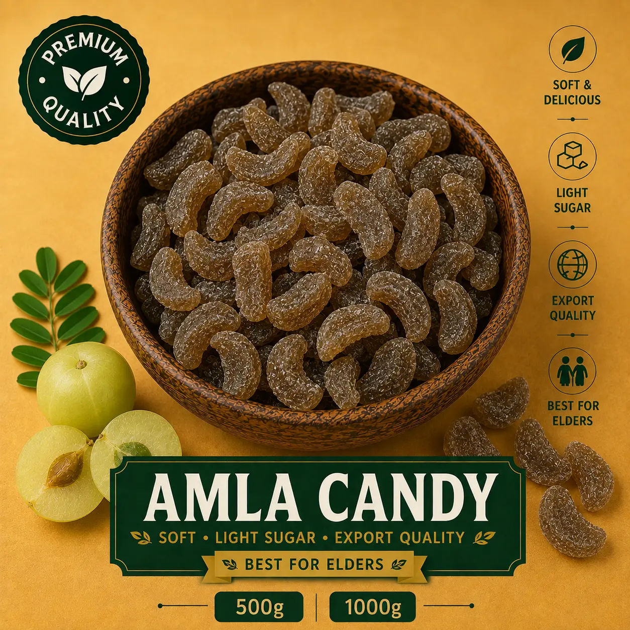 Special Soft Amla(Export Quality) 500g pack