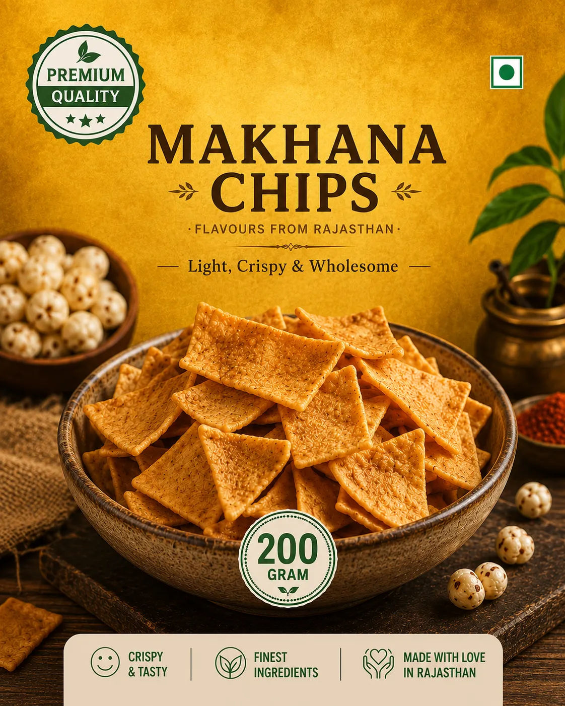 Makhana Chips 200g pack