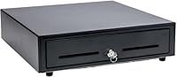 Star Micronics CD3-1616 4 Bill / 8 Coin Value Series Cash Drawer for Canadian Currency with 2 Media Slots and Included Cable (16" x 16") - Black