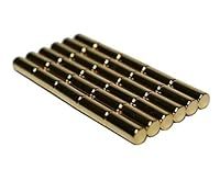 Metal Cylinder Magnets, 30pcs Gold Magnetic Pins - Perfect for Building, Science, DIY, Refrigerator & Kitchen, Whiteboard, Locker or Fridge