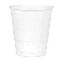 Frosty White Plastic Cups (Pack of 20) - 12 oz. - Versatile Drinkware for Indoor & Outdoor Parties, Weddings, Birthdays, Celebrations & More