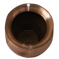 SHIV SHAKTI ARTS 3.5 X 3.25 X 3.5 In Handmade 100% Pure Copper Pot Volume 300 Ml Set Of 3 Small Copper Pooja Kalash For Yoga Surya Namskar Storage Water Indian Yoga Ayurveda For Good Health
