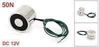 Uxcell Electric Lifting Magnet Electromagnet Solenoid, Lifting Holding, 25 mm, 11 lb.