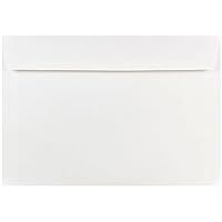 JAM PAPER 7 x 10 Booklet Commercial Envelopes - White - 50/Pack
