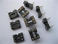 80 Pcs IC Socket Adapter Round 6 Pin headers & (IC) Sockets Pitch 2.54mm X=7.62mm