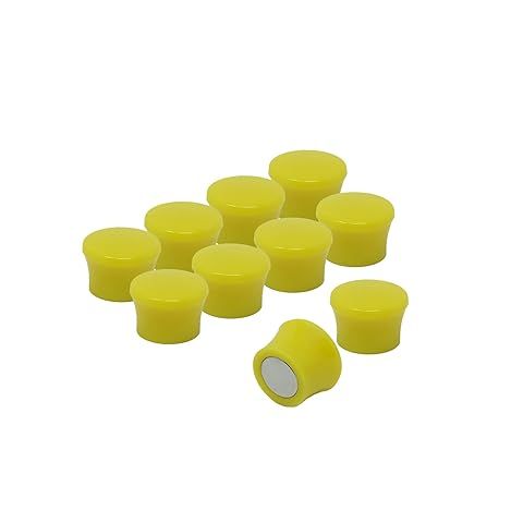 Small High Power 'Memo' Board Magnets - Yellow (20 Packs of 10)