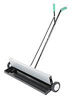 Vestil MPSR-36-B Magnetic Push Sweeper with Bended Handle 38 in. x 42 in. x 39 in. 70 Lb. Capacity Black
