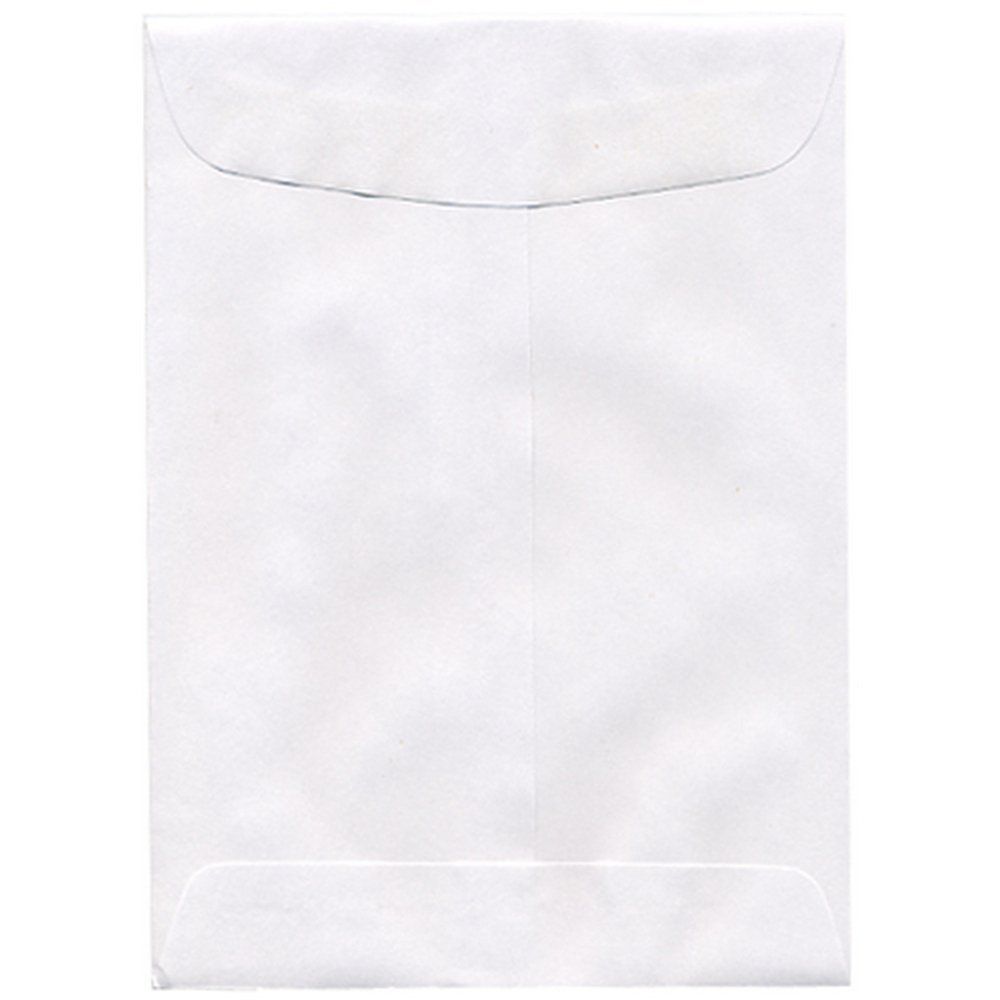 JAM Paper® 5" x 7 1/2" Open End Envelopes - White - 50/Pack