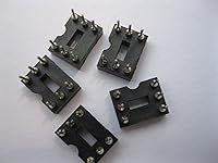 80 Pcs IC Socket Adapter Round 6 Pin headers & (IC) Sockets Pitch 2.54mm X=7.62mm