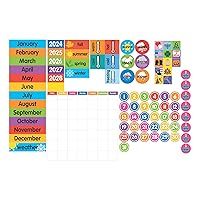 Dowling Magnets Magnet Tools Giant Magnetic Calendar Set, 94 Pieces. Classroom Whiteboard Calendar, Classroom Calendar, Dry Erase Calendar. Item 735025.