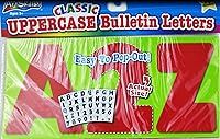 Classic Uppercase Bulletin Letters and Numbers - Red