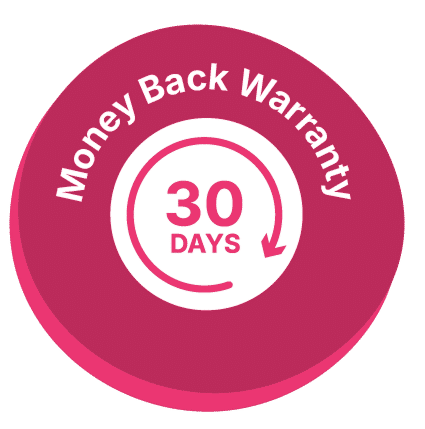 30 days money back guarantee