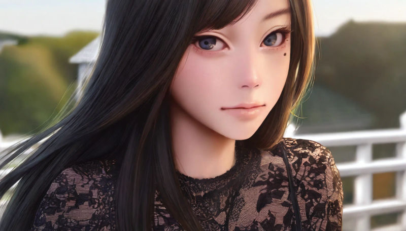 Generated image of a woman