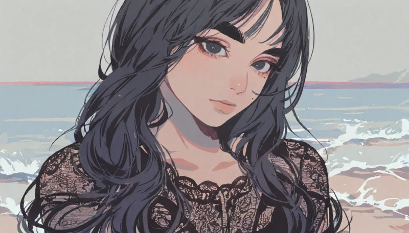 Generated illustration of a woman