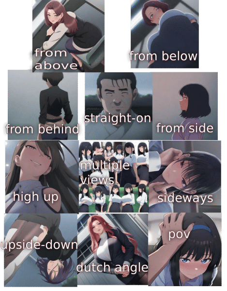 Screenshot of several generated pictures, each one representing a different angle.