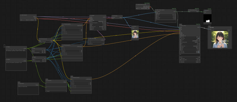 Screenshot of a ComfyUI hand detailer workflow.