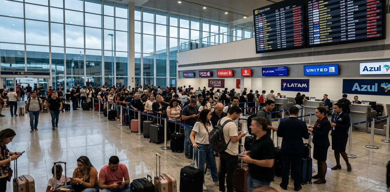Brazil Air Travel Chaos Deepens with 177 Delayed Flights and 26 Cancellations at São Paulo Airport