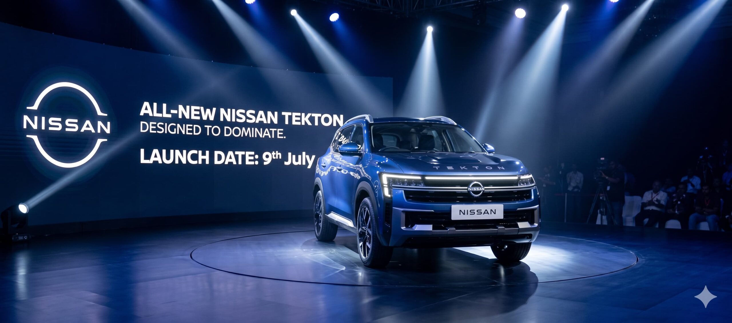 The Nissan Tekton is expected to make its official debut on July 9.