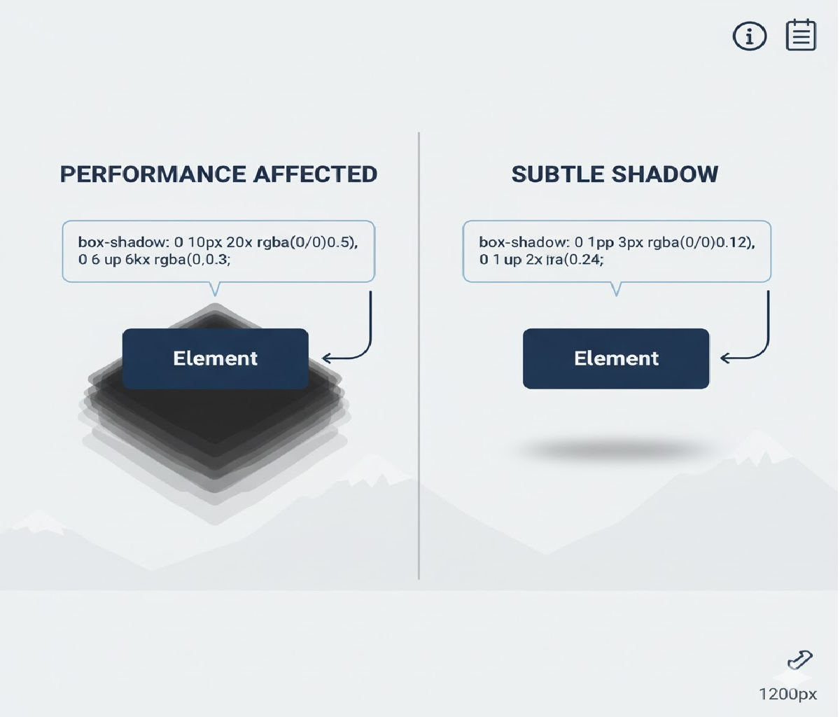 What’s the best way to add a subtle box shadow for depth without affecting performance?