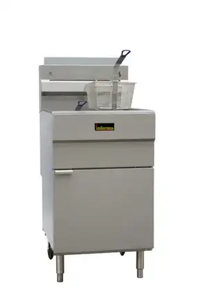 Infernus 5 Burner Single Tank Twin Basket Gas Fryer – 37 Litres