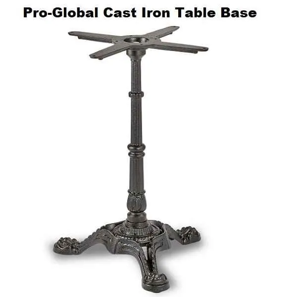 Bistro 3 Leg Ornate Cast Iron Table Base - Dining