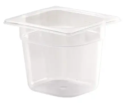 1/6 One Sixth Size Polypropylene Gastronorm Container – 150mm