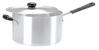 24cm Aluminium Heavy Duty Saucepan Silicone Handle